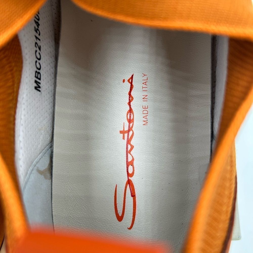 Santoni Orange Low-Top Sneakers - Picture 7 of 9